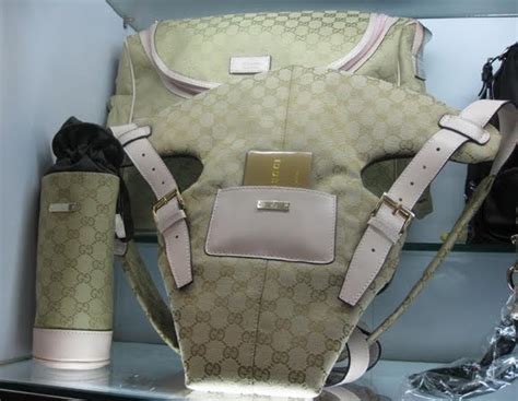 gucci baby carrier set|authentic gucci diaper bag.